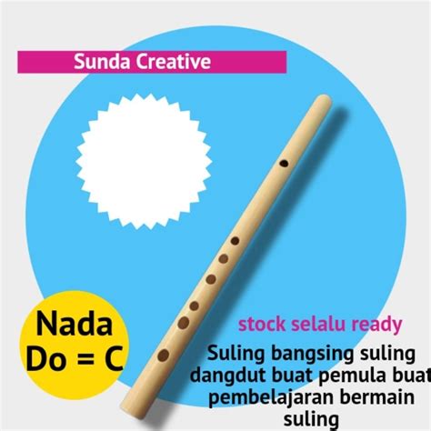 Jual Suling Dangdut Suling Bambu Suling Nada F G A B C D E Shopee