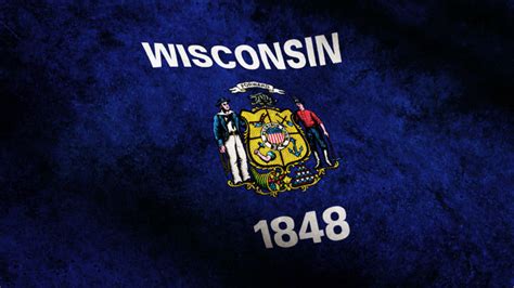 wisconsin state flag extended license hd backs