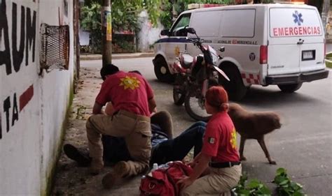 Motociclista Choca Con Poste En Colonia Guadalupe Victoria De Xalapa