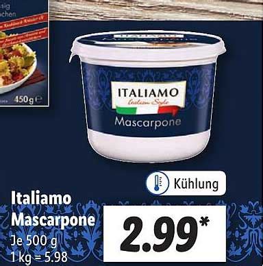 Italiamo Mascarpone Angebot Bei Lidl Prospekte De