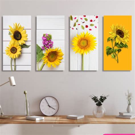 jual hiasan dinding bunga matahari wall decor sunflower dekorasi