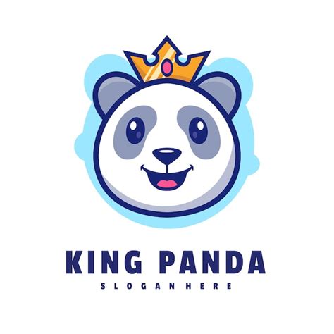 Linda Plantilla De Logotipo De Panda Vector Premium