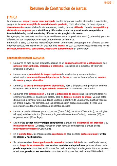 Resumen Completo de Marcas CAM - Resumen de Construccion de Marcas