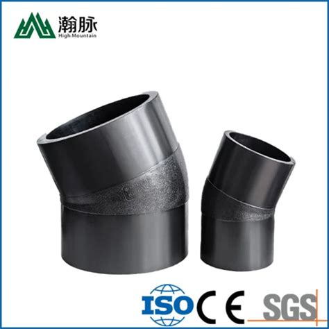 HDPE Pipe Fittings Hot Fusion Fittings Degree Elbow Socket Fusion Fittings Female Coupling