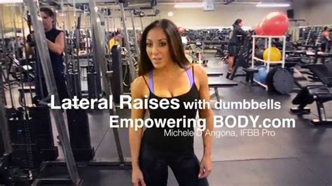 Dumbbell Lateral Raises IFBB Pro Bikini Body Training YouTube