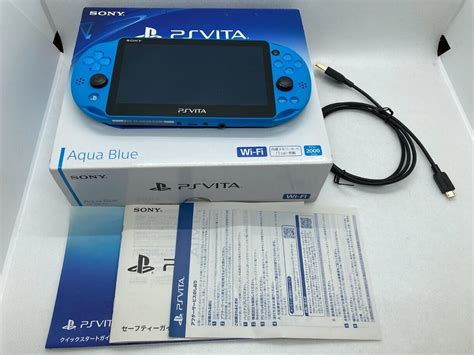 Read PlayStation Vita Aqua Blue PCH 2000ZA23 Slim Console USED Japan