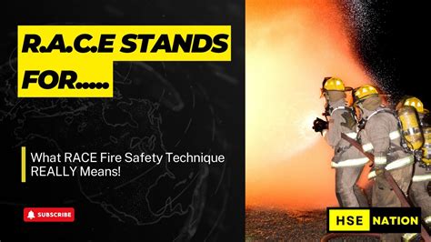 What Does Race Stand For In Fire Safety Youtube