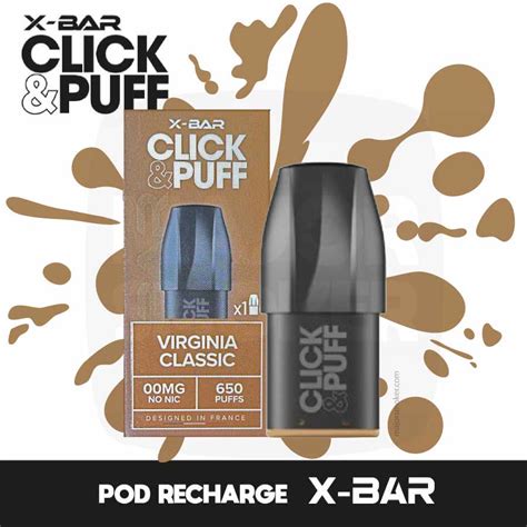 Pods X Bar X Bar Click Puff Classic Virginia Majorsmoker