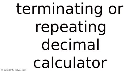 how to put repeating decimal in calculator
