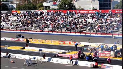 Nhra Drag Racing Pomona Ca Top Fuel Nitro Dragster Run Youtube