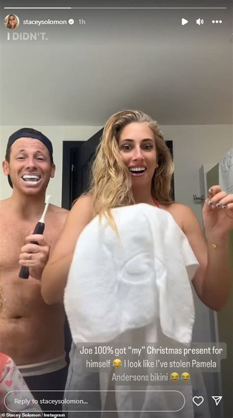 Stacey Solomon Is Mortified After Husband Joe Swash Buys Her A Tiny Red Bikini As She Jokes It