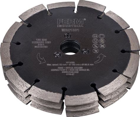 FERM Industrial - WCA1001 - Diamantschijf – 150mm – 3-in-1 – Voor ...