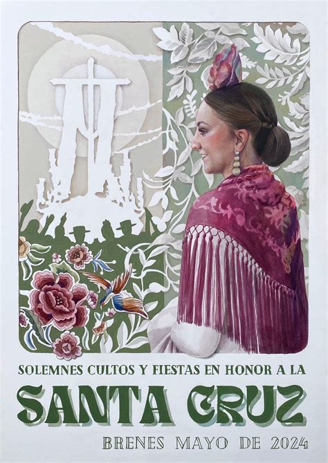 Cartel De Los Solemnes Cultos Y Fiestas En Honor De La Santa Cruz 2024