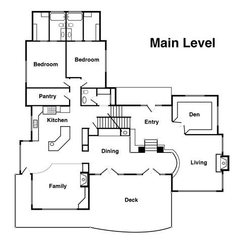 Floor Plan Sketch Ii Rendering Space