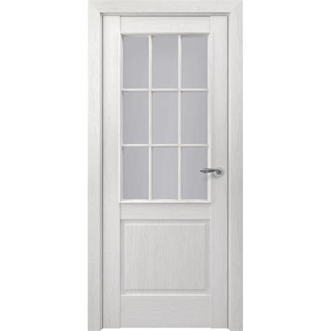 Межкомнатная дверь ПО Венеция АК Тип-S Пекан Белый экошпон ZADOOR по ...