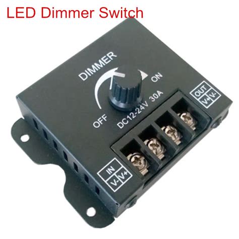 Led Dimmer Dc V A W Adjustable Brightness Lamp Strip Driver