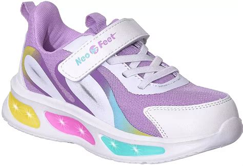 Кроссовки Neo Feet сиреневый, белый для девочек купить в интернет ...