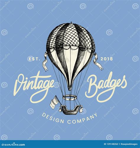 Hot Air Balloon Logo Template Ballooning Vector Design Cartoondealer