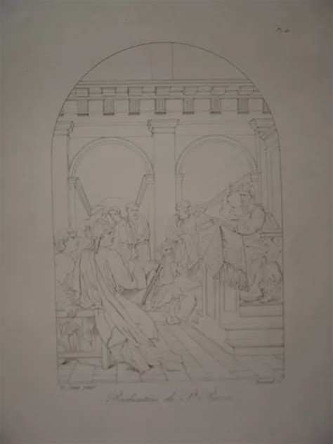 Gravure De La Pr Dication De Saint Bruno Eustache Le Sueur C Eur