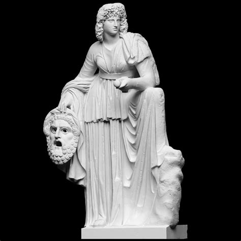 Melpomene Statue Greek Muse 3d Printed Sculpture Office Decoration