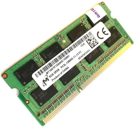 Оперативная память для ноутбука Micron SODIMM DDR3L 8Gb 1600MHz 12800s ...