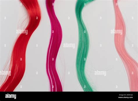 Long Hair Threads Isolated On White Studio Background Stock Photo Alamy