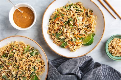 Vegan Thai Noodle Salad With Peanut Dressing Gluten Free Recipe Jennifer Copy Me That