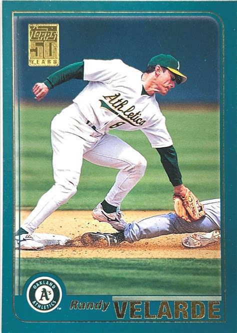 2001 Topps 50 Years 270 Randy Velarde Oakland Athletics Baseball