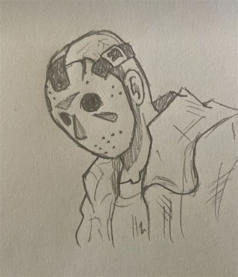 how to draw michael myers easy