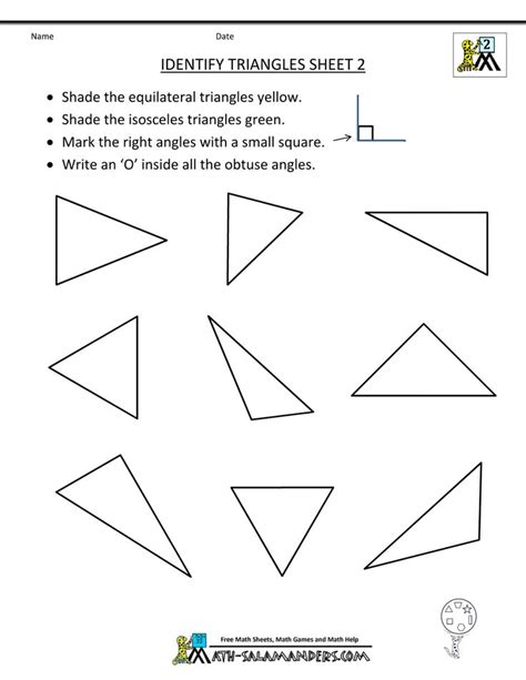 Second Grade Geometry Worksheets
