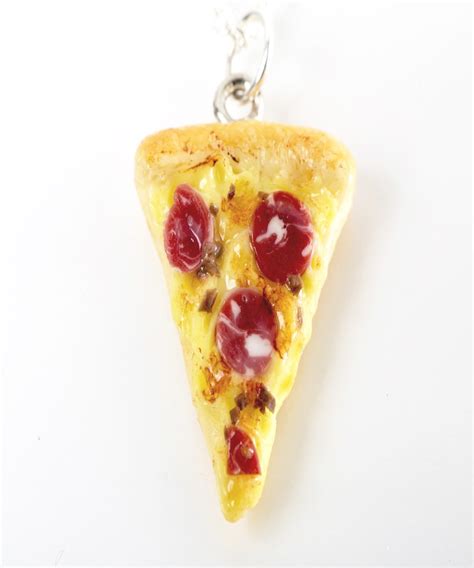 Pepperoni Pizza Necklace Food Jewelry On Luulla