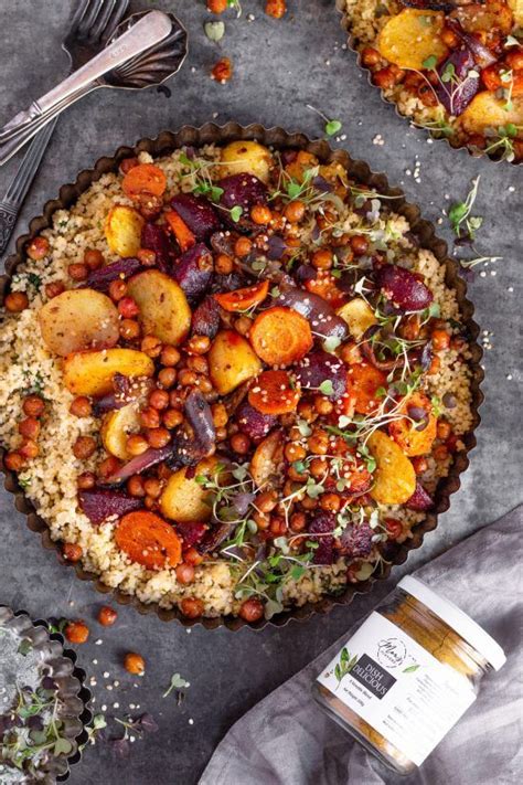 colorful millet salad  seasonal vegetables