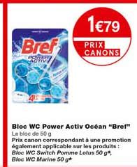 Offre Bloc Wc Power Activ Oc An Bref Chez Monoprix