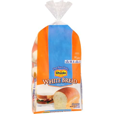 Rhodes Bake-N-Serv, White Bread Dough, 5 CT - Walmart.com - Walmart.com