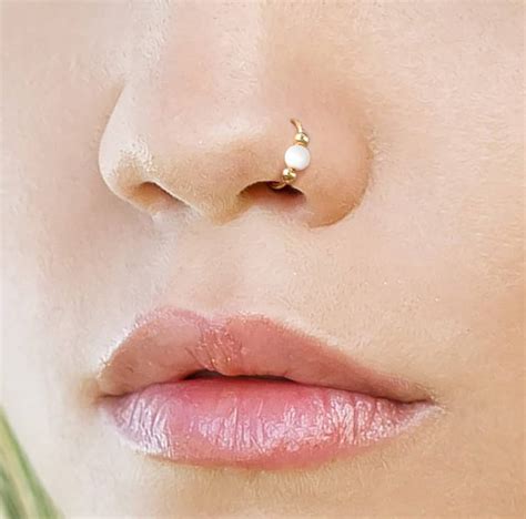 Pearl Nose Piercing Atelier Yuwa Ciao Jp