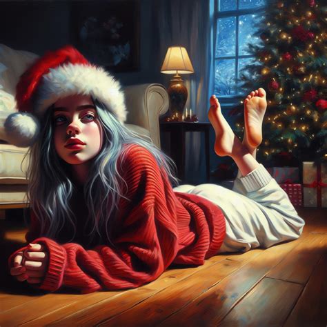 Ai Christmas With Billie Eilish By Ticklishpeach On Deviantart