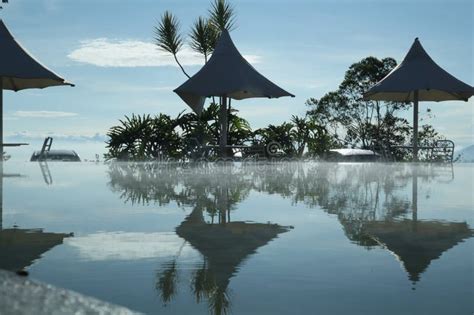 Outdoor Hot Spring Bath With Nice View Stock Image Image Of Garut Morning 272423391