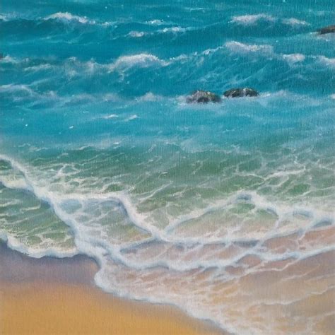 Openwork Edging Of The Sea Painting By Eva Lazaryan