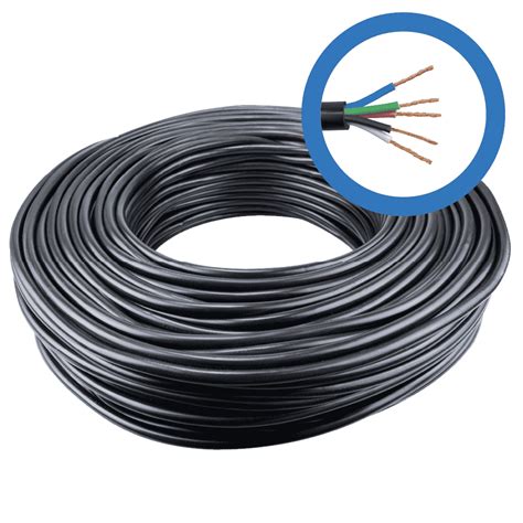 Cabo De Comando PP Preto 5X1 50 Mm MEGA CABLE 100 COBRE Mega Ar