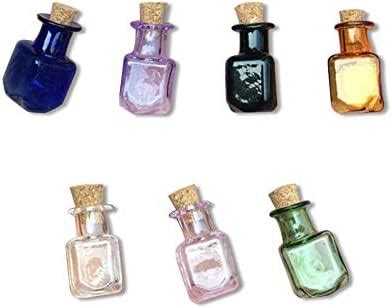 Amazon TAI DIAN Mini Glass Color Bottles Rectangle Cute Bottles