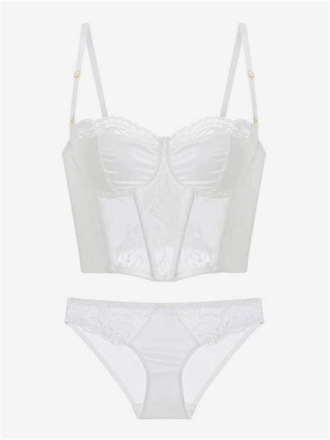 Women S Lingerie Bra And Pantie Piece Bridal Underwear Sets Milanoo