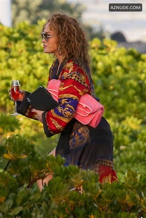 Jennifer Lopez Sexy In A Red Bikini At The Beach In Turks And Caicos Islands Aznude