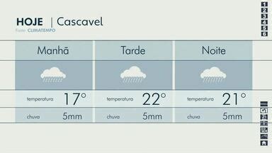 Meio Dia Paran Cascavel Segunda Amanhece Chuva E Nevoeiro