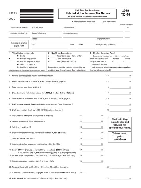 Free Printable State Tax Forms Printable Forms Free Online