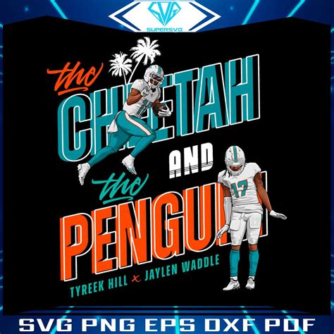 Cheetah And Penguin Miami Players Png