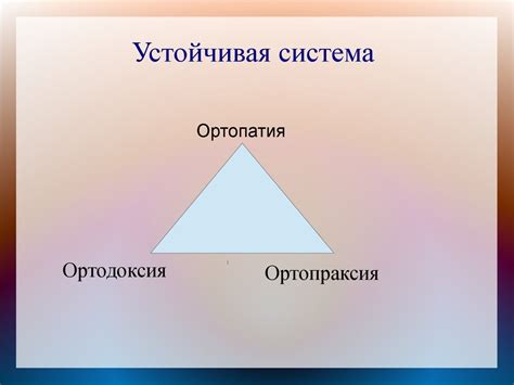 Устойчивая система. Ортопатия, ортодоксия, ортопраксия - презентация онлайн
