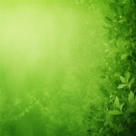 Premium Ai Image Green Background With A Leafy Background