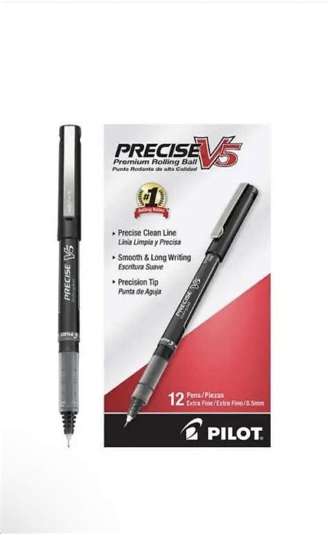 Pilot Precise V Roller Ball Stick Pen Black Pack For Sale