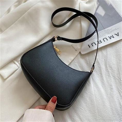 Buy Solid Color Shoulder Bags Square Handbags Pu Leather Crossbody Bags