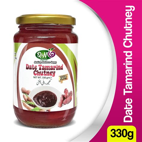 Q&n Flavors Date & Tamarind Chutney 330gm (Ú©Ú¾Ø¬ÙˆØ± Ø§ÙˆØ± Ø§Ù…Ù„ÛŒ Ú